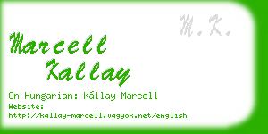 marcell kallay business card