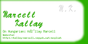 marcell kallay business card
